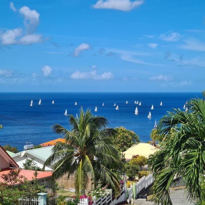 Ti Sucrier Jaune - Douceur Caraibe Vue Mer Le Carbet Exteriör bild
